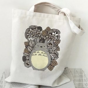 Tote Bag Totoro Fleurs