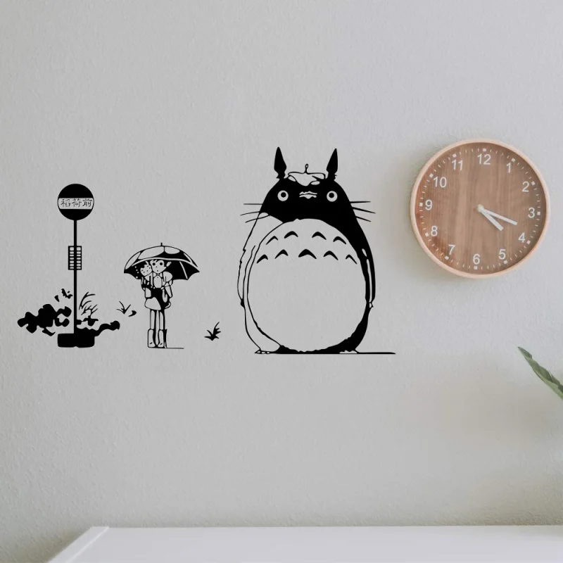 Sticker Mural Totoro Arrêt de Bus – Image 2