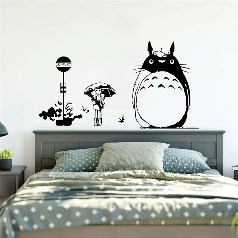 Sticker Mural Totoro Arrêt de Bus – Image 3