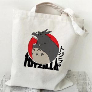 Tote Bag Totoro Godzilla