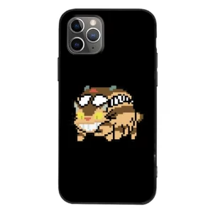 Coque Totoro Chat Bus Pixel