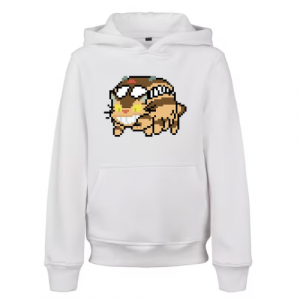 Sweat Enfant Totoro Chat Bus Pixel