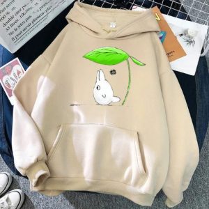 Sweat Totoro Beige Chibi Feuille