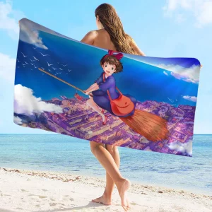 Serviette Kiki La Petite Sorcière Vol